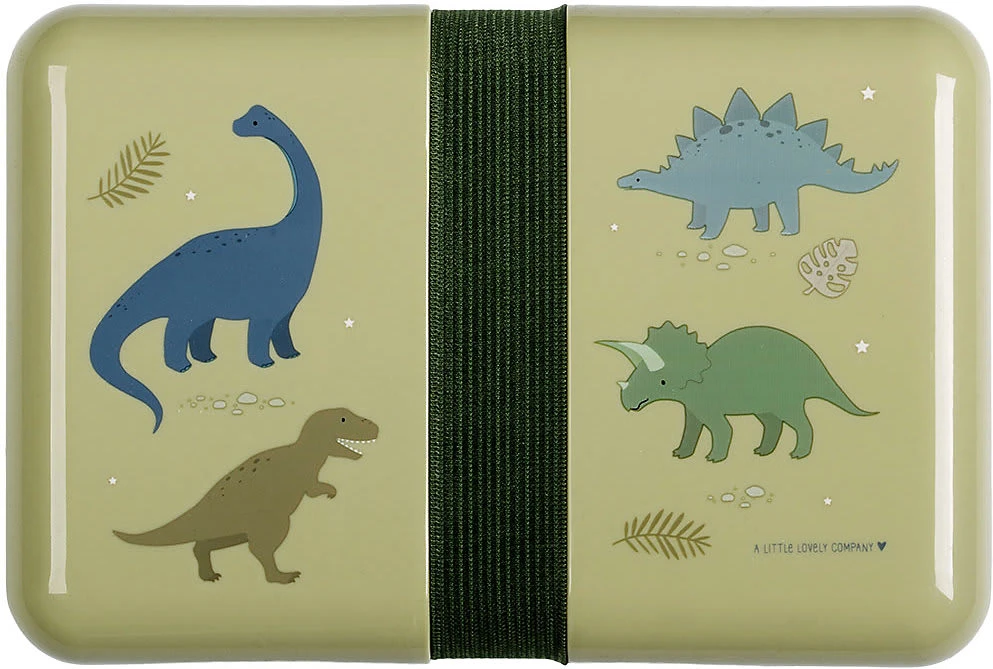 A Little Lovely Company Brotdose Dinos, Inkl. Halteband & Stickern 3 A Little Lovely Company Brotdose Dinos, Inkl. Halteband & Stickern
