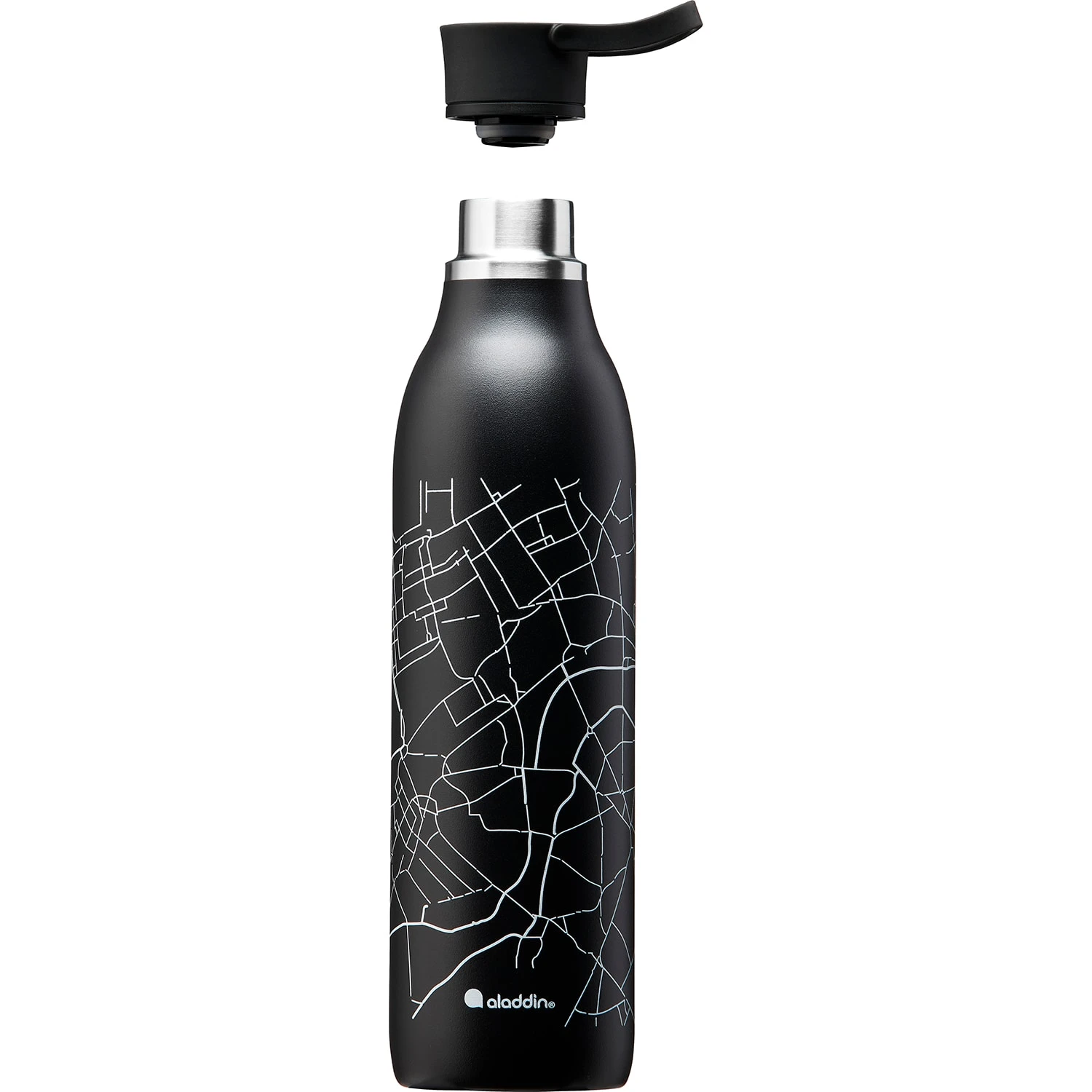 Aladdin CityLoop Isolierflasche, 0,6L, Lava-Schwarz + Print 5 Aladdin CityLoop Isolierflasche, 0,6L, Lava-Schwarz + Print – Bild 3