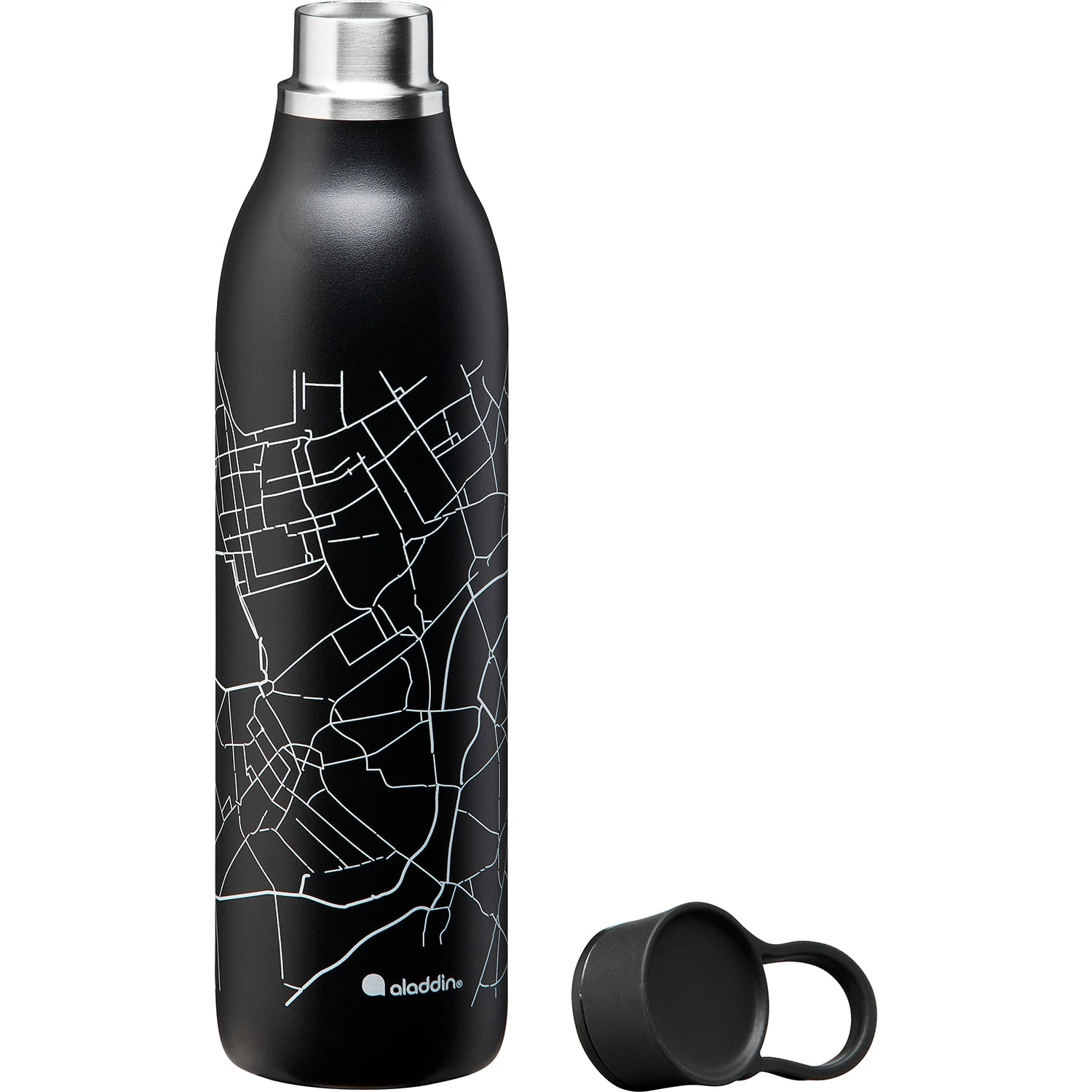 Aladdin CityLoop Isolierflasche, 0,6L, Lava-Schwarz + Print 6 Aladdin CityLoop Isolierflasche, 0,6L, Lava-Schwarz + Print – Bild 4
