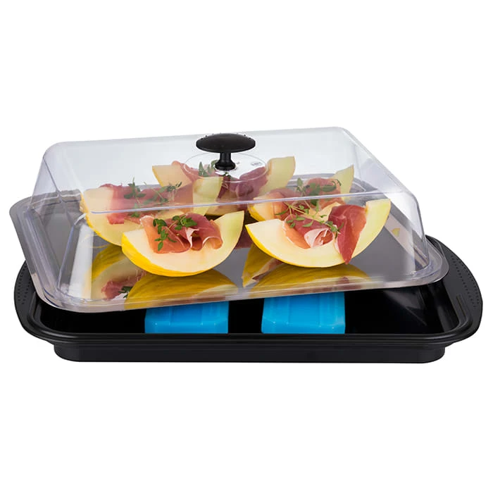 APS 6-tlg. Thermo Tablett Set In Schwarz/Transparent 43 X 29 Cm, H: 14 Cm 8 APS 6-tlg. Thermo Tablett Set In Schwarz/Transparent 43 X 29 Cm, H: 14 Cm – Bild 6