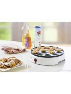 Bestron Poffertjes-Gerät "Funcooking" In Weiß -Heimische Küche bestron poffertjes gerat funcooking in weiss 2