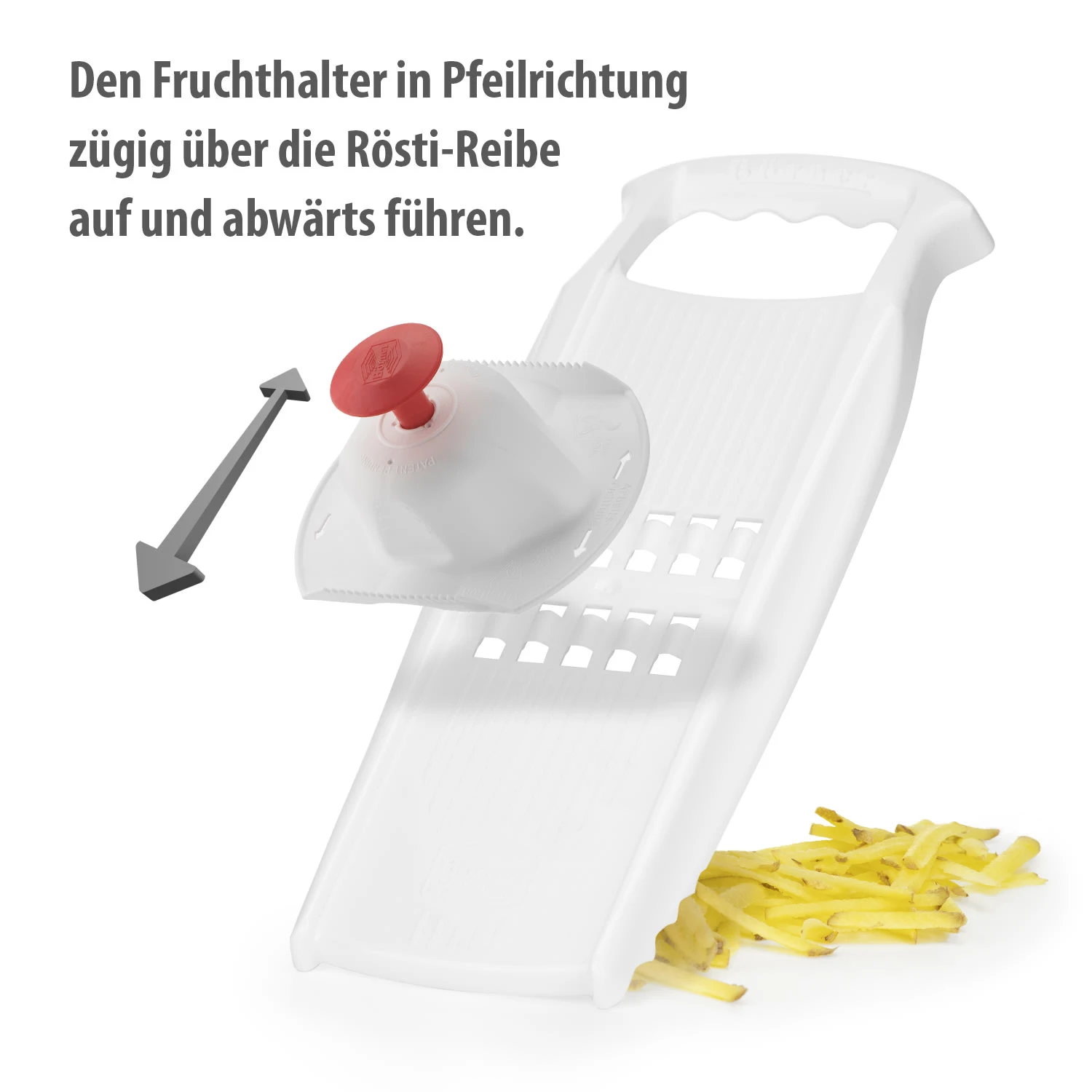 Gemüsehobel Rösti PowerLine In Weiß 7 Gemüsehobel Rösti PowerLine In Weiß – Bild 5