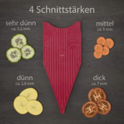 Gemüsehobel V5 PowerLine Starter Set In Rot -Heimische Küche borner gemusehobel v5 powerline starter set in rot 2