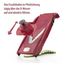 Gemüsehobel V5 PowerLine Starter Set In Rot -Heimische Küche borner gemusehobel v5 powerline starter set in rot 6
