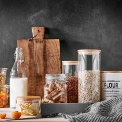 4x Vorratsgläser 2300ml WOODLOCK In Transparent 15 4x Vorratsgläser 2300ml WOODLOCK In Transparent -Heimische Küche butlers 4x vorratsglaser 2300ml woodlock in transparent 6