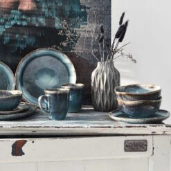 Geschirr-Set 16-tlg. HILDA In Dunkelblau -Heimische Küche butlers geschirr set 16 tlg hilda in dunkelblau 19