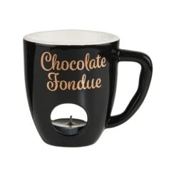 Tasse Mit 2 Gabeln CHOCOLATE FONDUE In Schwarz -Heimische Küche butlers tasse mit 2 gabeln chocolate fondue in schwarz 3