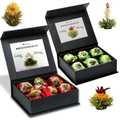 2x 6er Magnet-Präsentbox ErblühTee Grüner Tee "Fruity Flavor" + Weißer Tee