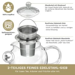 Teekanne "Schnabel 0,85L" Aus Hitzebeständigem Glas 11 Teekanne "Schnabel 0,85L" Aus Hitzebeständigem Glas -Heimische Küche creano teekanne schnabel 0 85l aus hitzebestandigem glas 2