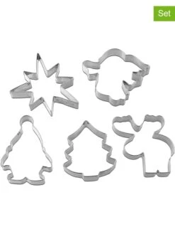Dr. Oetker 5er-Set: Edelstahl-Ausstecher "Weihnachten"