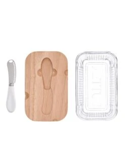 3tlg. Butter-Set - (B)17 X (H)5,5 X (T)10 Cm -Heimische Küche duka 3tlg butter set b 17 x h 5 5 x t 10 cm 2