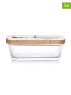 3tlg. Butter-Set - (B)17 X (H)5,5 X (T)10 Cm