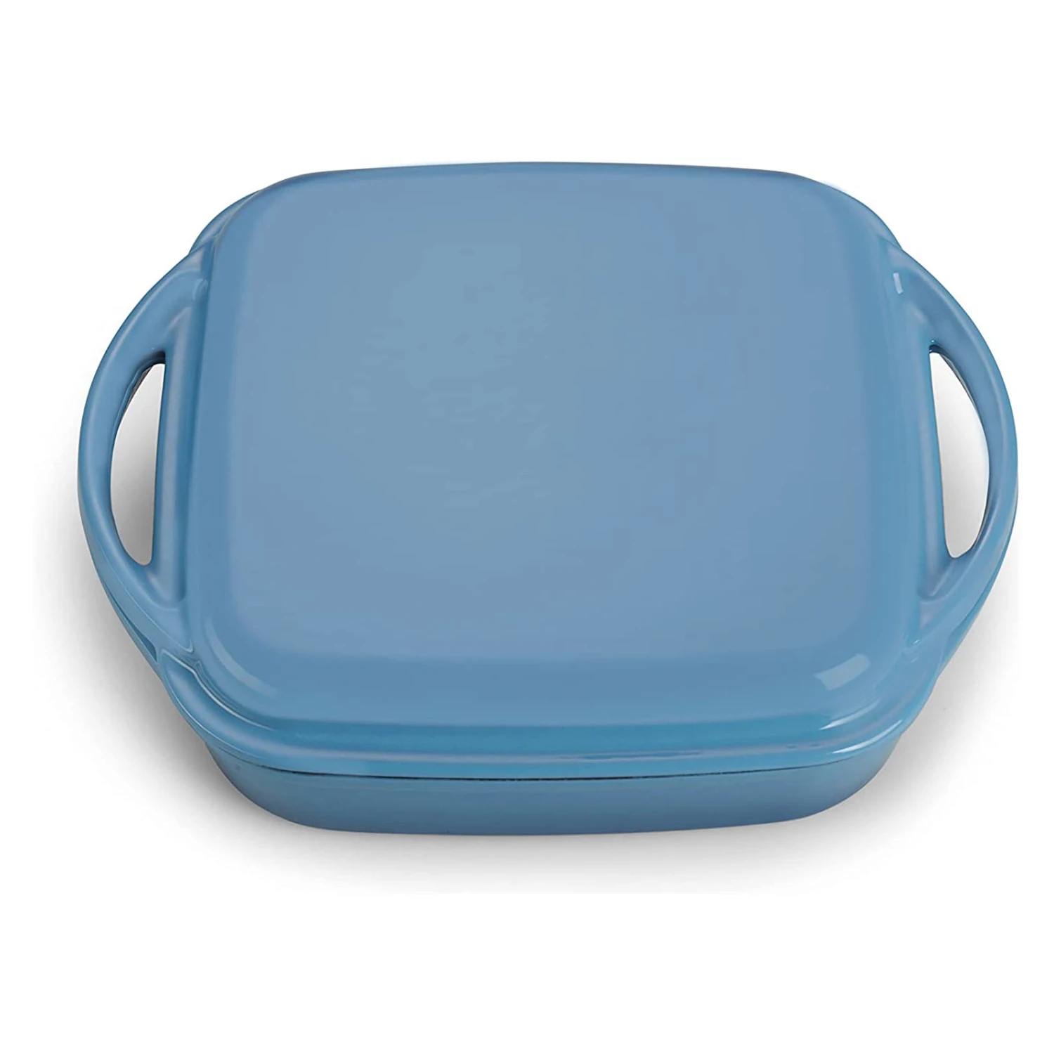 2 Tlg. Set Gusseisen Bräter Mit Deckel 1.5 L In Hellblau 4 2 Tlg. Set Gusseisen Bräter Mit Deckel 1.5 L In Hellblau – Bild 2