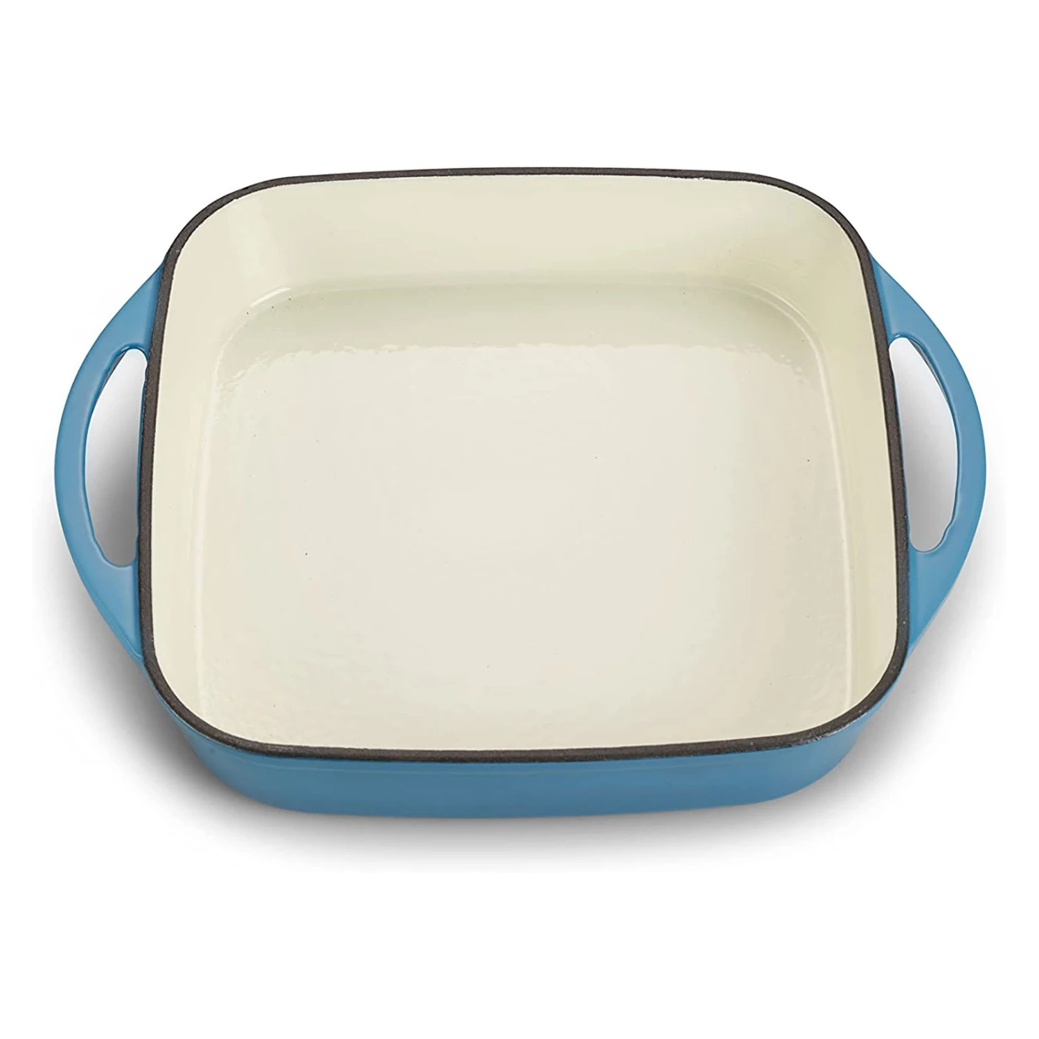 2 Tlg. Set Gusseisen Bräter Mit Deckel 1.5 L In Hellblau 7 2 Tlg. Set Gusseisen Bräter Mit Deckel 1.5 L In Hellblau – Bild 5