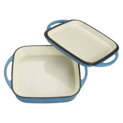 2 Tlg. Set Gusseisen Bräter Mit Deckel 1.5 L In Hellblau 13 2 Tlg. Set Gusseisen Bräter Mit Deckel 1.5 L In Hellblau -Heimische Küche echtwerk 2 tlg set gusseisen brater mit deckel 1 5 l in hellblau 5