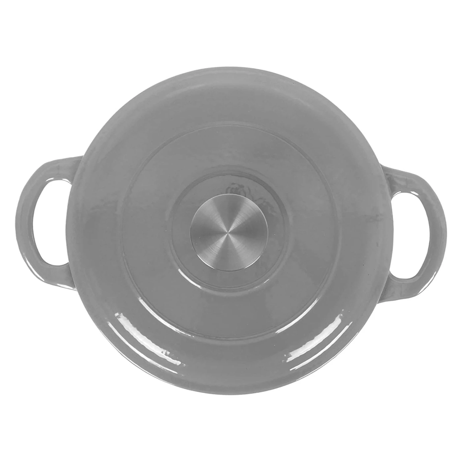 2 Tlg. Set Gusseisentopf Mit Deckel 3.5 L In Grau 5 2 Tlg. Set Gusseisentopf Mit Deckel 3.5 L In Grau – Bild 3