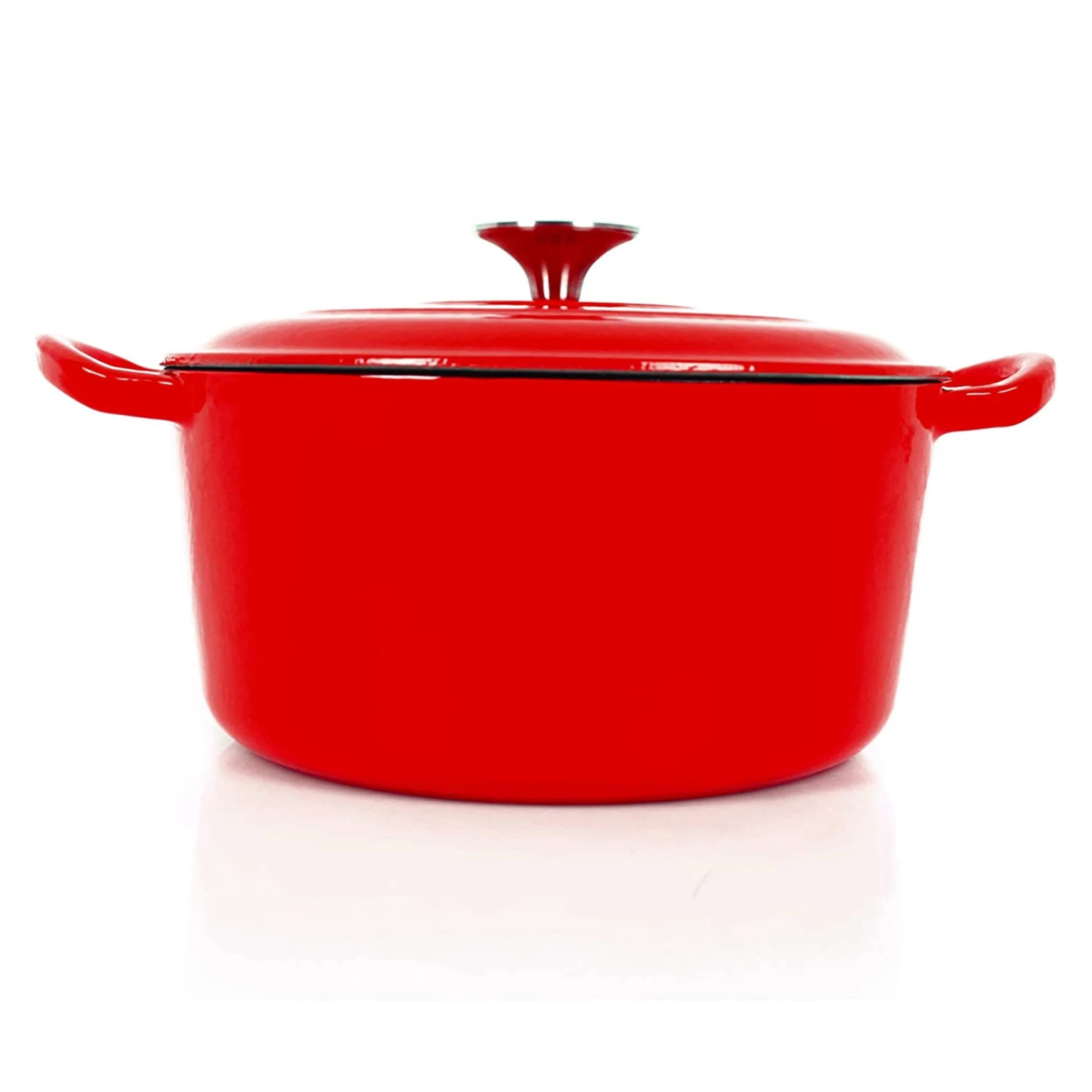 2 Tlg. Set Gusseisentopf Mit Deckel 3.5 L In Rot 4 2 Tlg. Set Gusseisentopf Mit Deckel 3.5 L In Rot – Bild 2