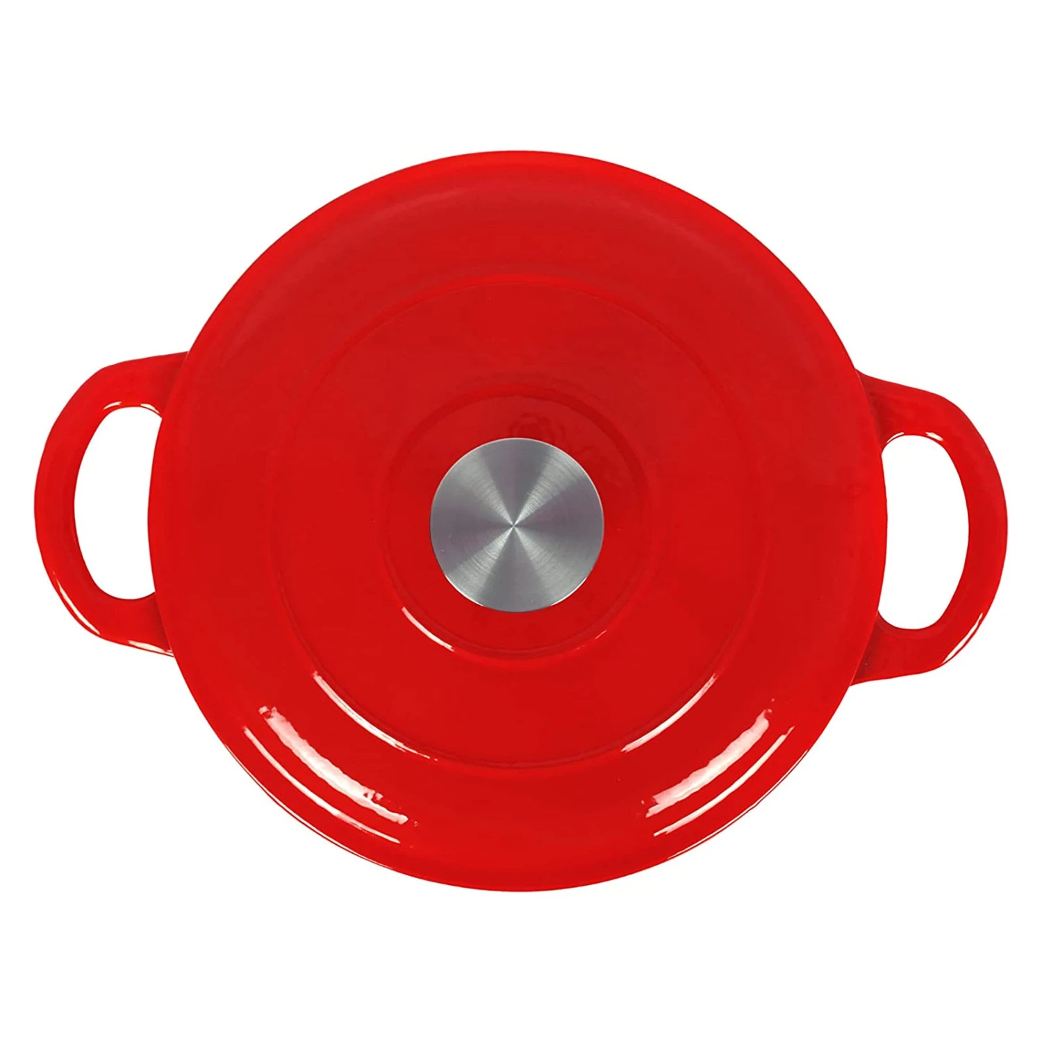 2 Tlg. Set Gusseisentopf Mit Deckel 3.5 L In Rot 5 2 Tlg. Set Gusseisentopf Mit Deckel 3.5 L In Rot – Bild 3