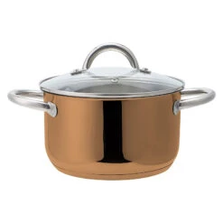 8 Tlg. Set Kochtopf-Set Aus Edelstahl In Kupfer 11 8 Tlg. Set Kochtopf-Set Aus Edelstahl In Kupfer -Heimische Küche echtwerk 8 tlg set kochtopf set aus edelstahl in kupfer 3