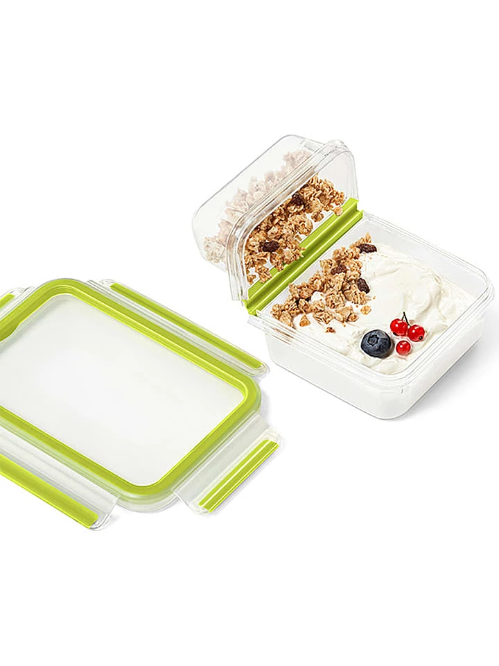 Emsa 2er-Set: Joghurtboxen "Clip & Go" In Grün - 600 Ml 4 Emsa 2er-Set: Joghurtboxen "Clip & Go" In Grün - 600 Ml – Bild 2