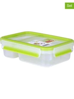Emsa 2er-Set: Joghurtboxen "Clip & Go" In Grün - 600 Ml
