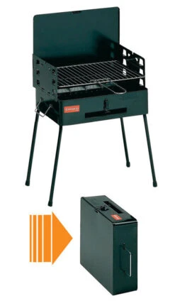 Koffergrill BBQ In Schwarz -Heimische Küche ferraboli koffergrill bbq in schwarz 2