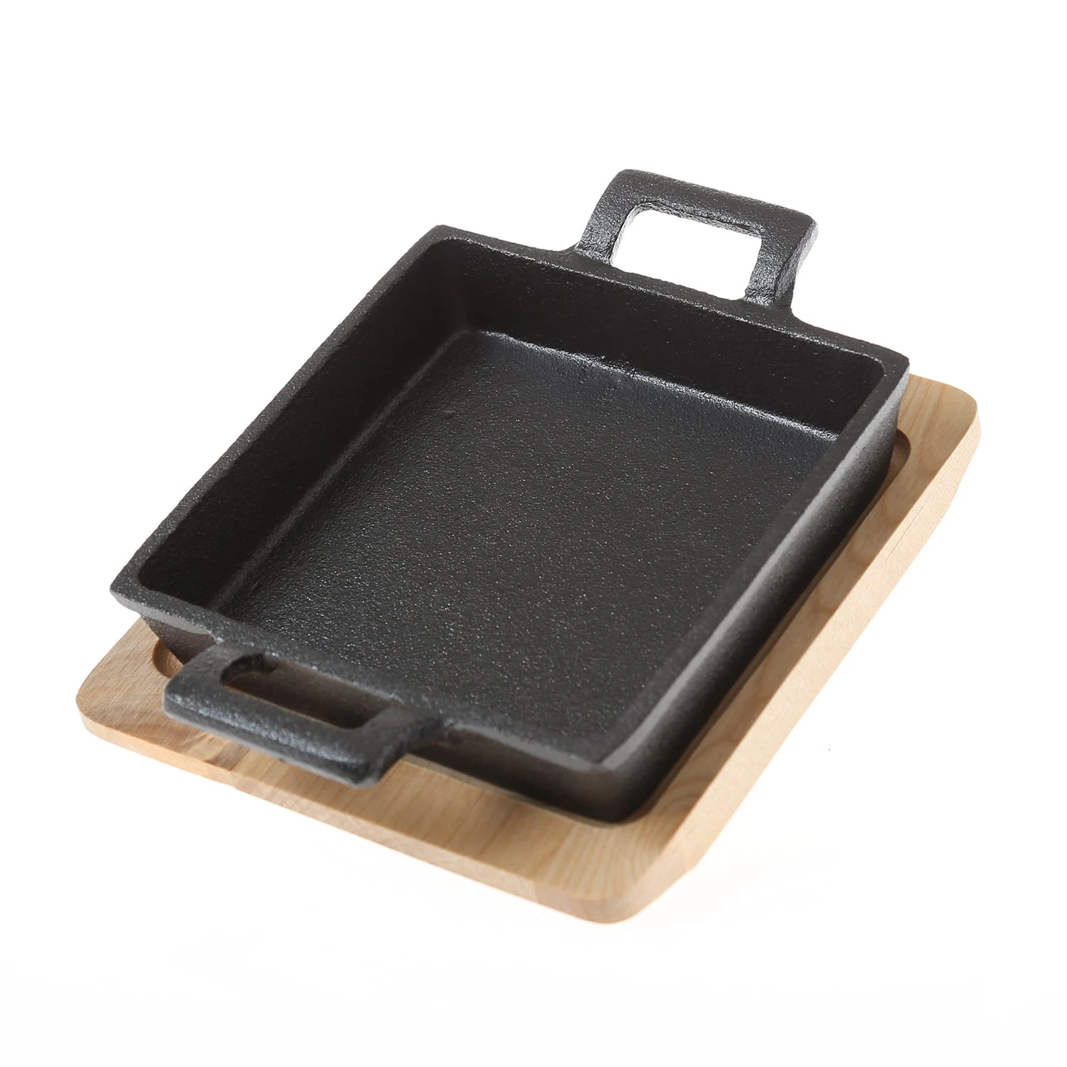 Servierpfanne Mit Untersetzer In Schwarz - 14cm 3 Servierpfanne Mit Untersetzer In Schwarz - 14cm