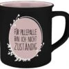 Tasse Pillepalle Nicht Zuständig In Schwarz - 400 Ml -Heimische Küche geda labels tasse pillepalle nicht zustandig in schwarz 400 ml