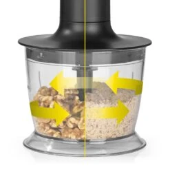 Stabmixer Set Edelstahl 1200W Pürierstab Handmixer Schneebesen Zerkleinerer -Heimische Küche gourmetmaxx stabmixer set edelstahl 1200w purierstab handmixer schneebesen zerkleinerer 4