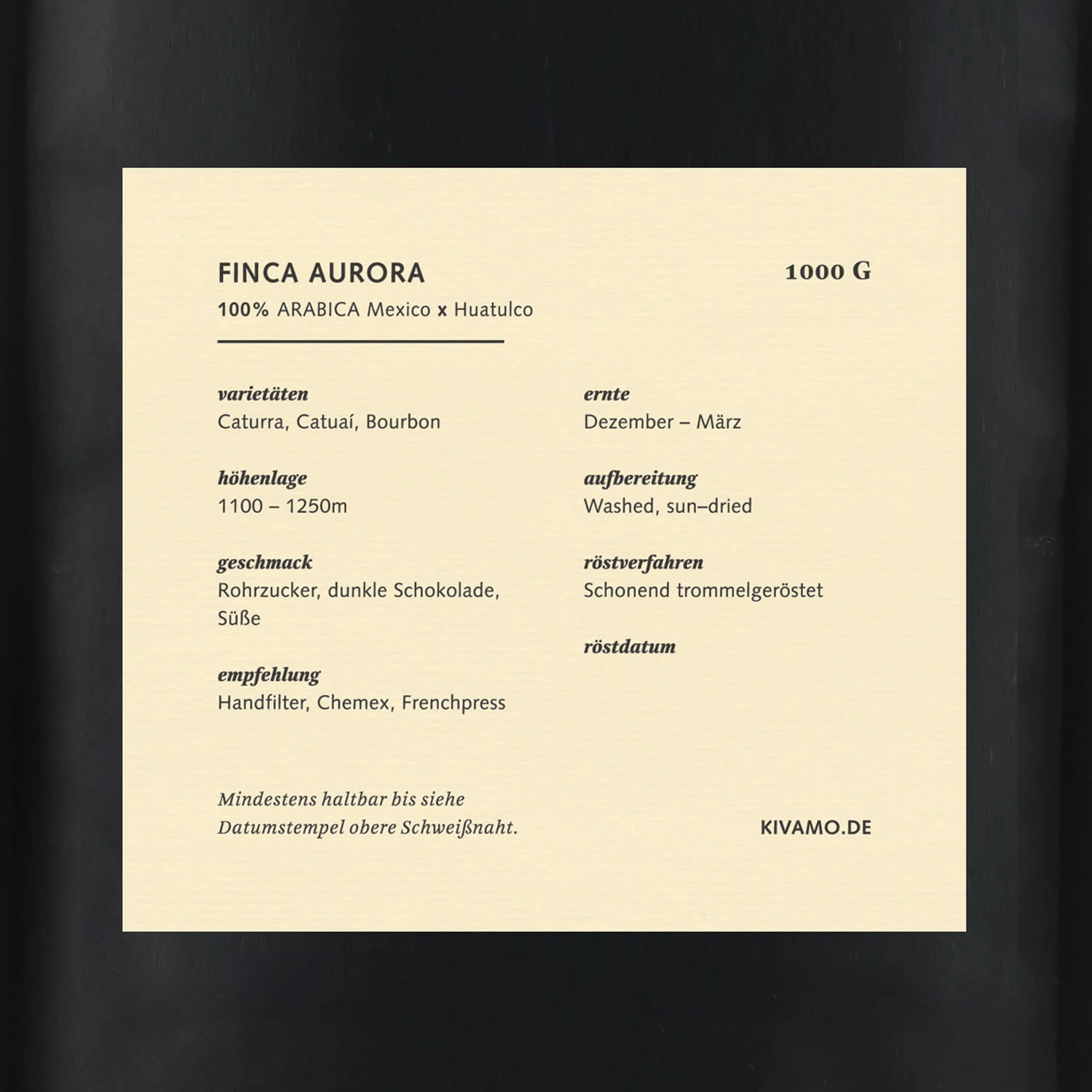 1kg Finca Aurora Aus Mexiko 4 1kg Finca Aurora Aus Mexiko – Bild 2