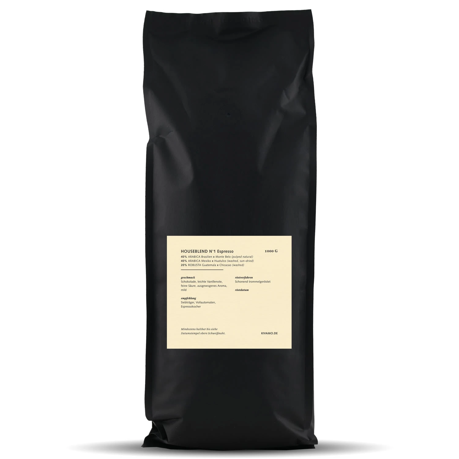 1kg Kivamo N1 Espressomischung Aus Arabica & Robusta Bohnen 4 1kg Kivamo N1 Espressomischung Aus Arabica & Robusta Bohnen – Bild 2