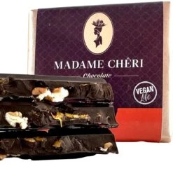 3 X 90g Zartbitter Kaki-Pekannüsse Schokolade Von Madame Cheri