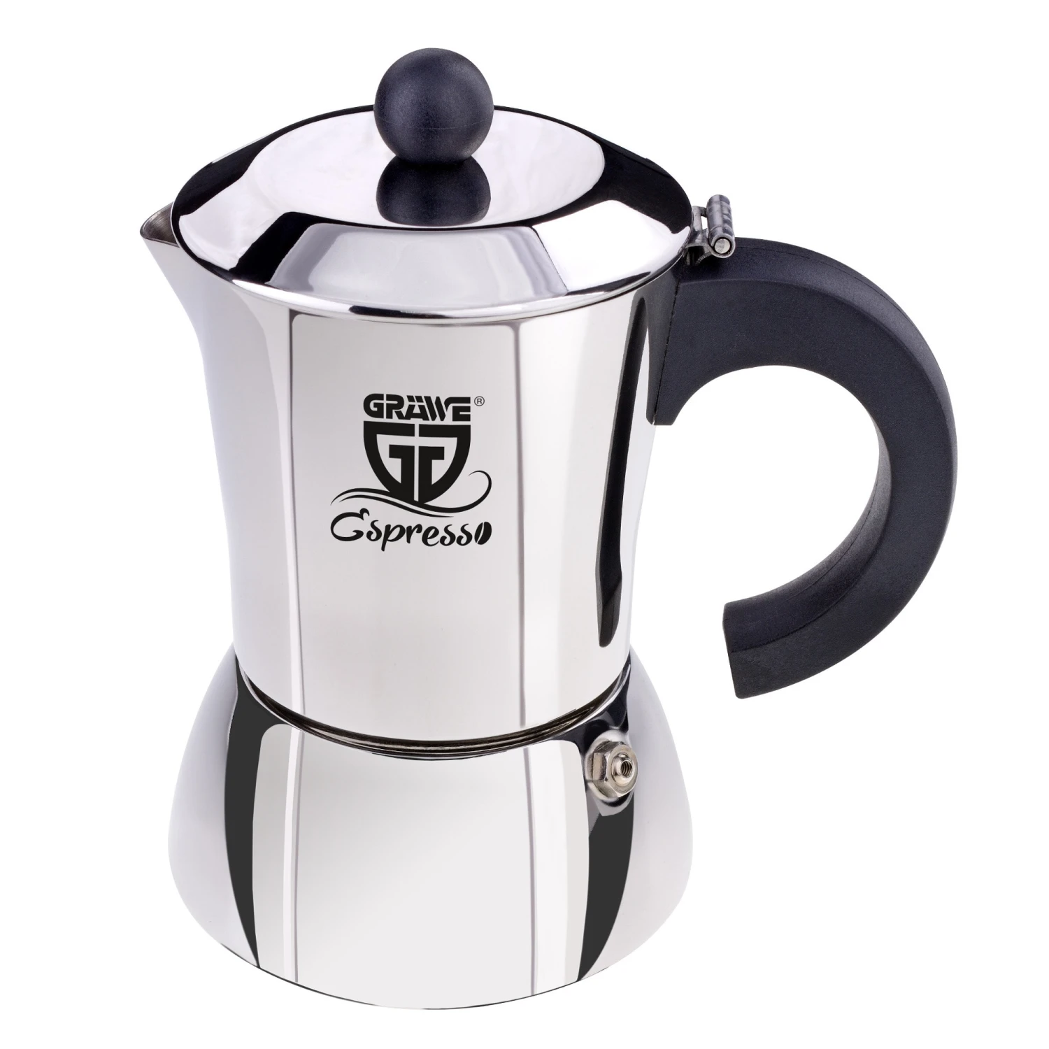 Espressokocher In Silberfarben 3 Espressokocher In Silberfarben