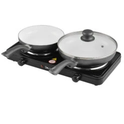 Doppel-Kochplatte In Schwarz (L)46cm (B)26.5cm -Heimische Küche in tec doppel kochplatte in schwarz l 46cm b 26 5cm 3