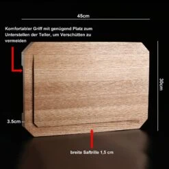 IZUMI ICHIAGO Schneidebrett - 45*30*3,5 Cm, Eichenholz + Chefmesser -Heimische Küche izumi ichiago izumi ichiago schneidebrett 45 30 3 5 cm eichenholz chefmesser 7