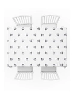 Tischdecke In Weiß/ Grau - (L)180 X (B)135 Cm