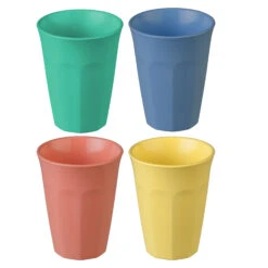 NORA M - Becher 300ml In Strong Blue/coral/green/yellow