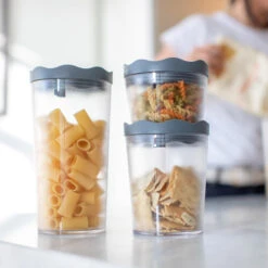 PRINCE L - Vorratsdose 1l In Organic Deep Grey -Heimische Küche koziol organic prince l vorratsdose 1l in organic deep grey 2