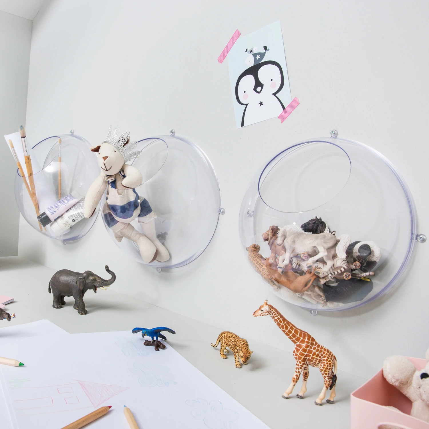 Koziol ORION - Set 2x Hängedisplay In Crystal Clear 6 Koziol ORION - Set 2x Hängedisplay In Crystal Clear – Bild 4