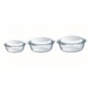 Pyrex 3er-Set: Auflaufformen In Transparent