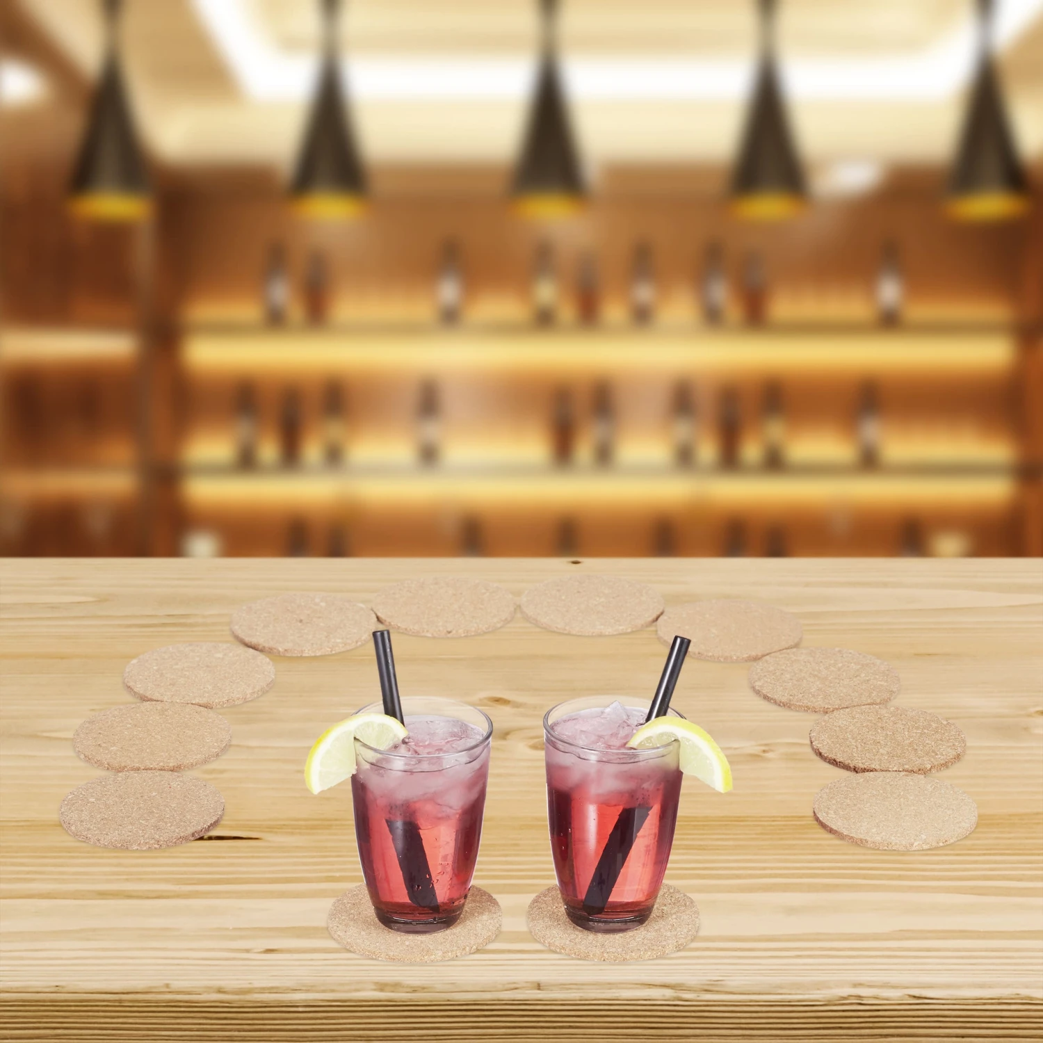 12x Glasuntersetzer In Natur 4 12x Glasuntersetzer In Natur – Bild 2