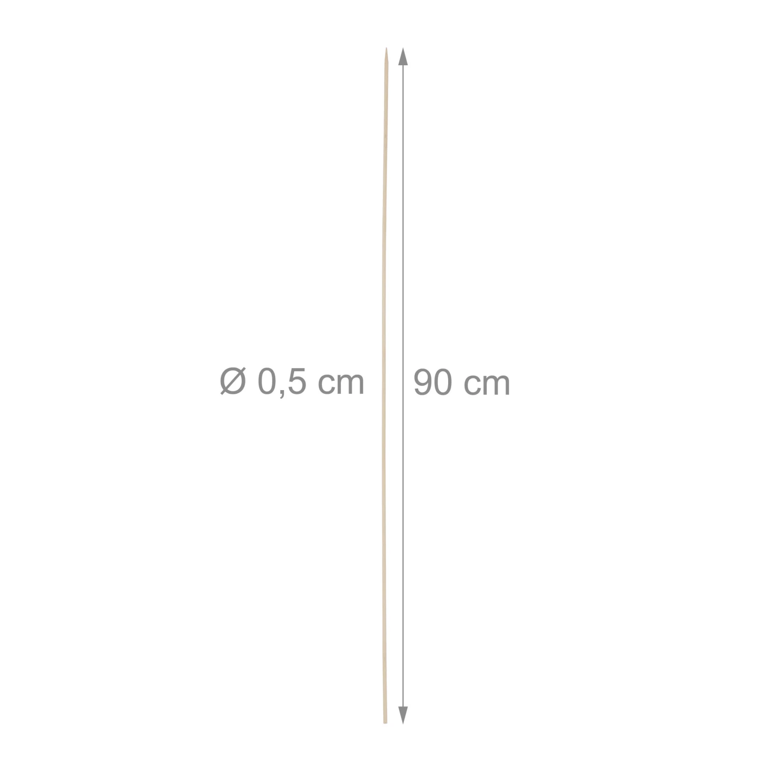 200x Stockbrot Spieße In Natur - 90 Cm Lang 6 200x Stockbrot Spieße In Natur - 90 Cm Lang – Bild 4