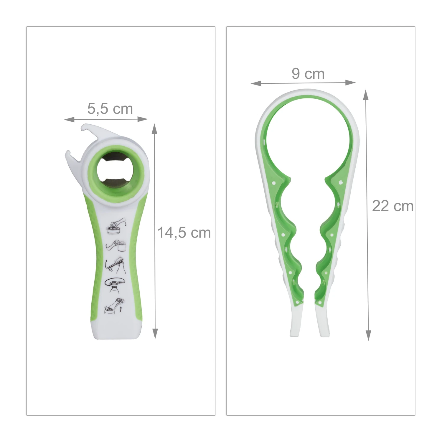 20x Deckelöffner In Weiß/ Grün 6 20x Deckelöffner In Weiß/ Grün – Bild 4
