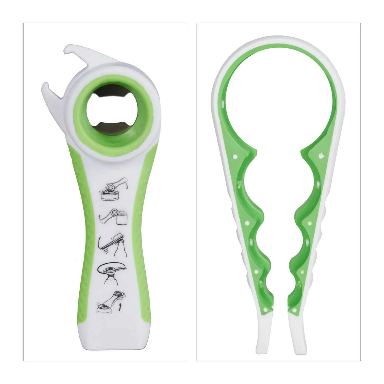 20x Deckelöffner In Weiß/ Grün 3 20x Deckelöffner In Weiß/ Grün