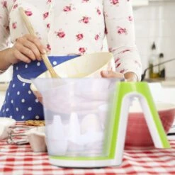 2x Messbecher In Grün/ Weiß -Heimische Küche relaxdays 2x messbecher in grun weiss 2