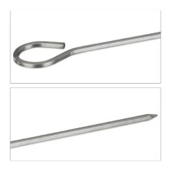 30x Schaschlikspieße In Silber -Heimische Küche relaxdays 30x schaschlikspiesse in silber 2