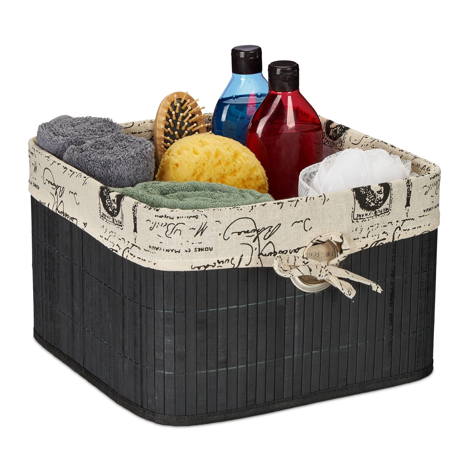 Aufbewahrungskorb In Schwarz/ Creme - (B)31 X (H)20 X (T)31 Cm 10 Aufbewahrungskorb In Schwarz/ Creme - (B)31 X (H)20 X (T)31 Cm – Bild 8