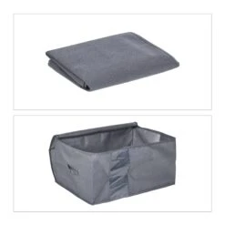 Aufbewahrungstasche In Grau - (B)60 X (H)30 X (T)45 Cm -Heimische Küche relaxdays aufbewahrungstasche in grau b 60 x h 30 x t 45 cm 5