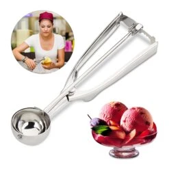 Eisportionierer In Silber - Ø 39 Mm