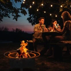 Feuerschale In Bronze - (H)53 X Ø 76 Cm -Heimische Küche relaxdays feuerschale in bronze h 53 x o 76 cm 2